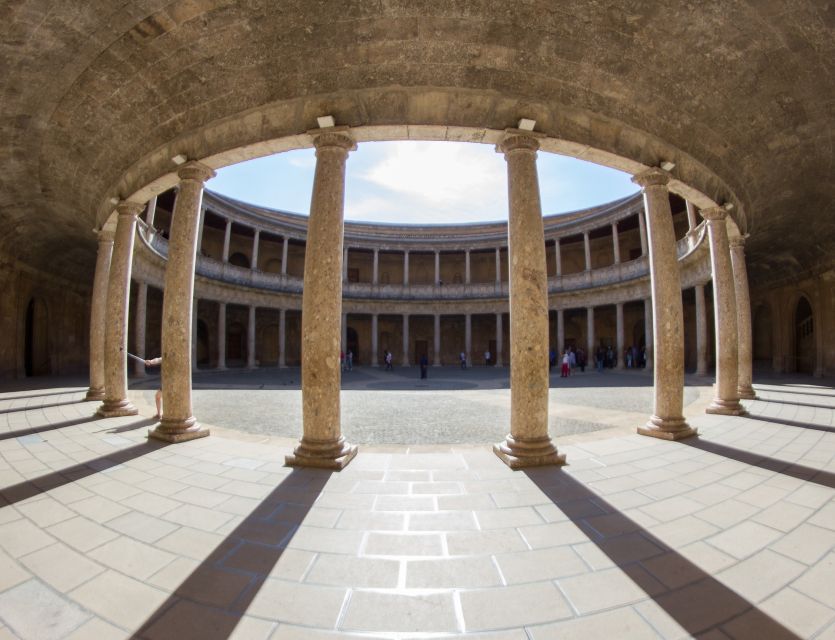 Alhambra's Gardens: Generalife, Partal, Alcazaba, & Carlos V - Carlos V Palace and a sharp change in style