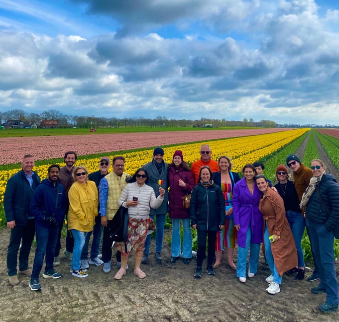 Amsterdam: Tulip Fields Day Tour with Lunch & Windmill - Starting at Market 27 and crossing into North Holland