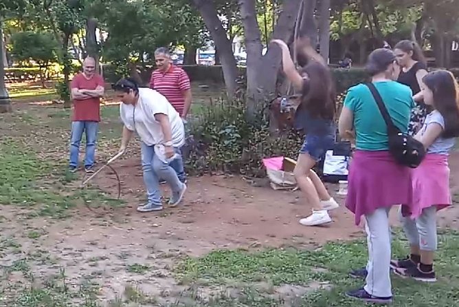 Athens with Kids: Myths & Family Games in the National Garden - Five Greek games, with room for different ages