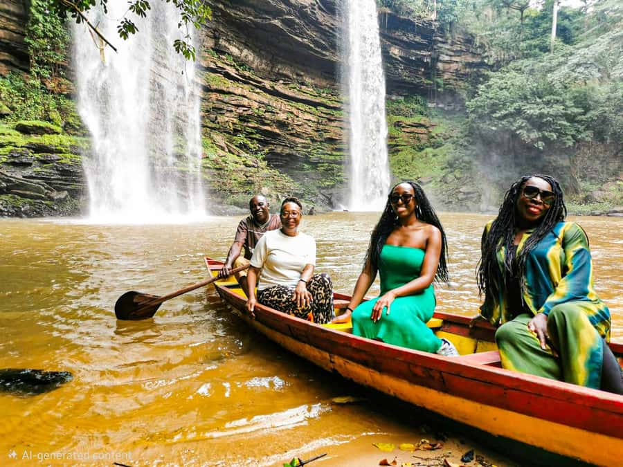 Boti Falls, Umbrella Rock, Aburi Gardens & Cocoa Farm Tour - Leaving Accra for the hills of the Eastern Region