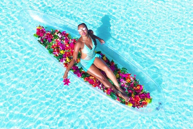 Clear Kayak Flower Girl Photoshoot in Turks and Caicos Islands - The appeal of a private beach setting