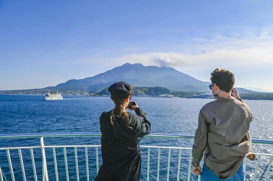 Discover the Wonder of Sakurajima Half Day Tour in Kagoshima - Nagisa Park Footbath below the volcano