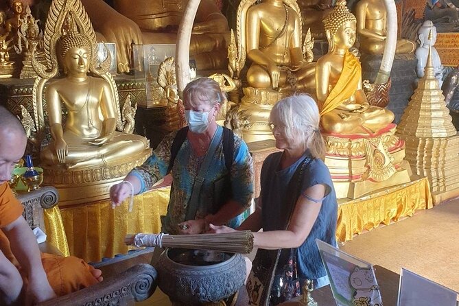 Doi Suthep Temple, Pha Lat Temple, Sticky Waterfall, Orchid farm - Lunch, orchids, and butterflies