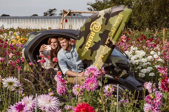 Drive it yourself electric Dune & Summer Flower GPS audio tour - The route through bulb country, dunes, and beach