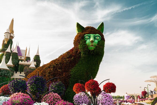 Dubai Miracle Garden Admission Ticket with Hotel Transfer - Walking through the main floral displays