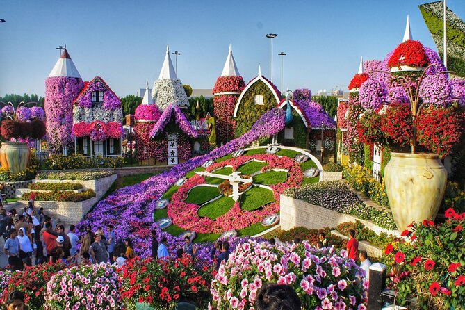 Dubai Miracle Garden Ticket with Transfer - Smurf Village and the Family-Friendly Side