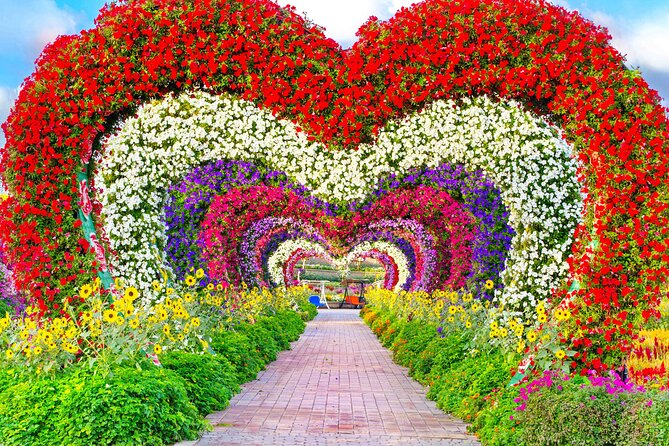 Dubai: Miracle Garden Tickets with Round-trip Transfer - Three Hours Among Flower Structures