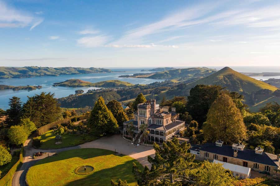 Dunedin: Larnach Castle & Gardens Admission Ticket - The turret room and Otago Peninsula views