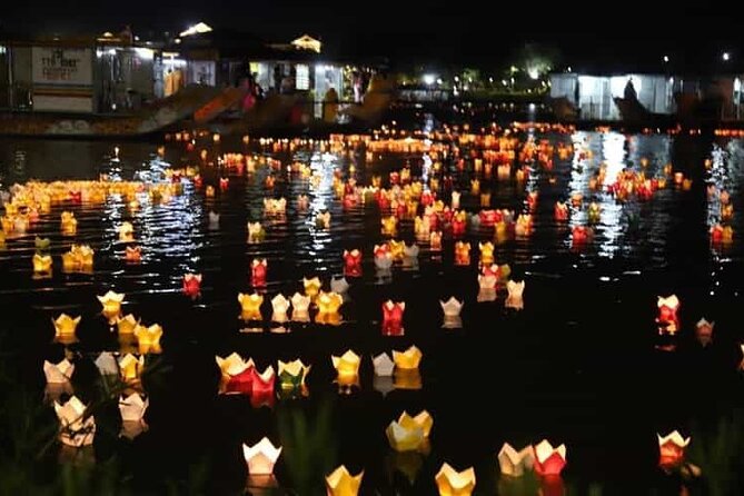 Floating Flower Lantern River Boat Ride at Night - A small river ritual in the heart of Hoi An