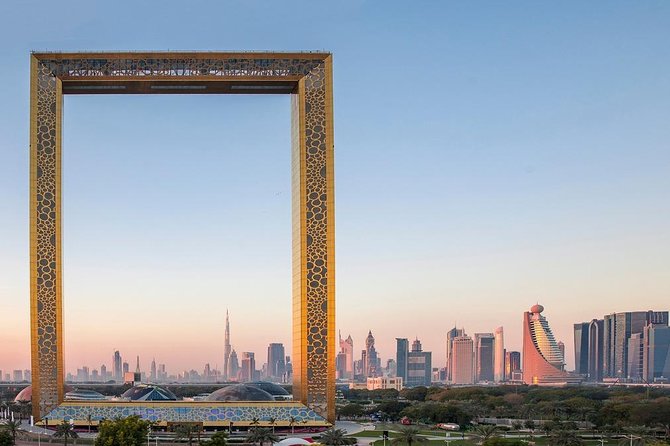 Full Day Private Dubai City Tour with Miracle Garden, Frame & Global Village - One long day for Dubai’s biggest contrasts
