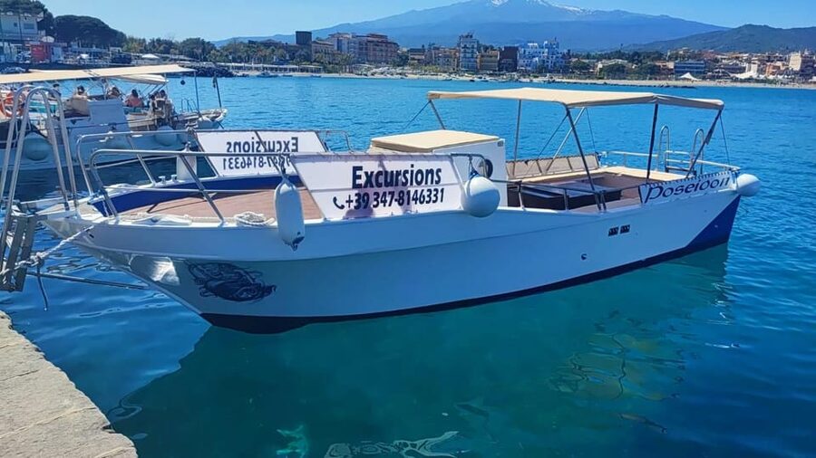 Giardini Naxos: Dolphin Searching Sunset Boat Tour - Blue Grotto, Isola Bella, and The White Lotus sites
