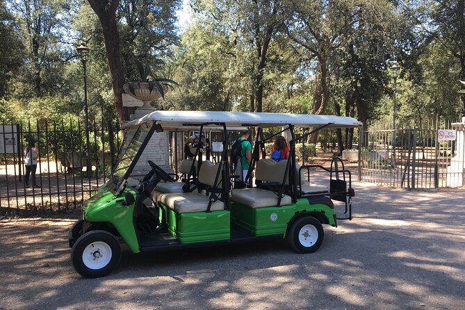 Golf Cart Mystery and Culture Private Tour in the Borghese Garden - Moving through the estate’s grand setting