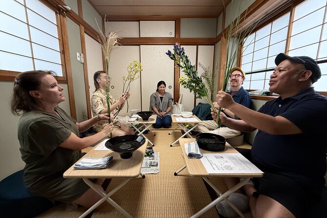 Ikebana Floral Design Workshop in Kyoto - Tea, seasonal sweets, and a photo corner
