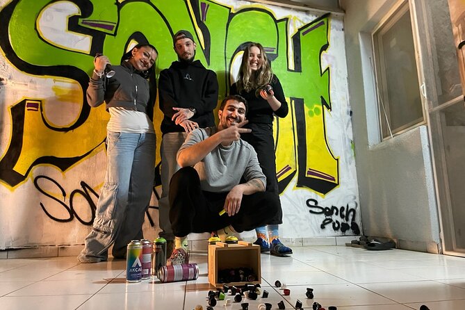 Istanbul Street Art Experience with Local Artists at Home Garden - Spray cans, caps, masks, gloves, and brushes