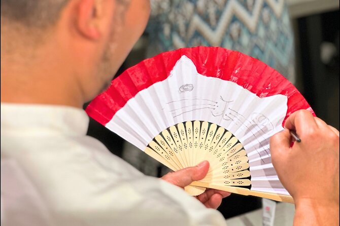 Japanese Fan Painting Workshop ~ in a Tokyo Flower Shop - Arriving at The Park House Chiyoda Kojimachi