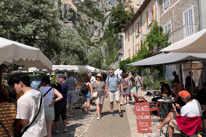 Lavender - Verdon Canyon - Castellane - Moustier - Small Group - Moustiers-Sainte-Marie rewards the long ride