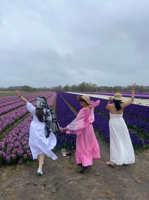 Lisse: Private Tulip Fields Tour with a Local Guide 1h Tour - Riding out to the working flower fields