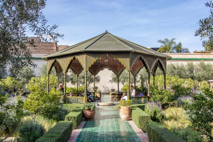 Marrakech: Ben Youssef Medersa, Le Jardin Secret & Souk Tour - Le Jardin Secret, a calm break behind the walls