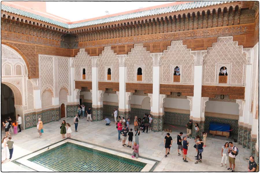Marrakech: Madrassa Ben Youssef, Secret Garden & Medina Tour - Ben Youssef Madrasa and the details worth studying
