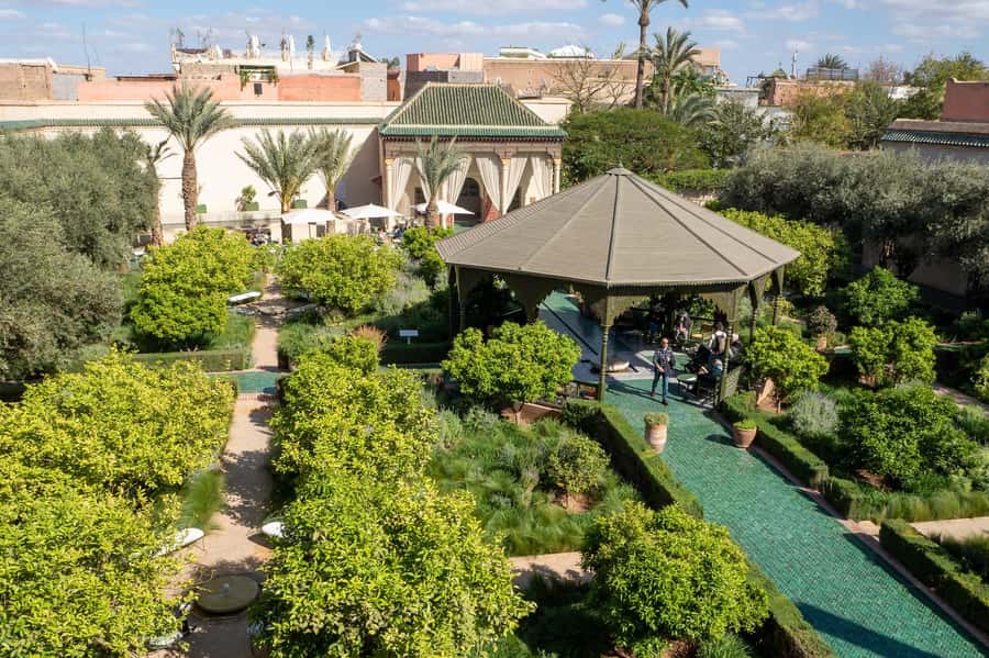 Marrakesh: Bahia Palace, Ben Youssef Medersa & Secret Garden - Ben Youssef Medersa and its quiet courtyard