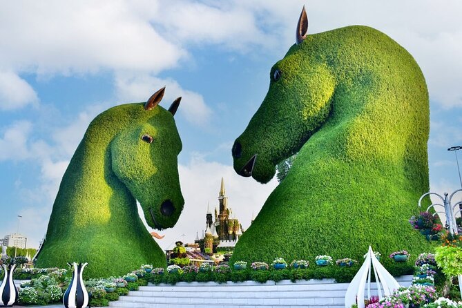 Miracle Garden and Global Village Ticket in Dubai with Transfer - Miracle Garden: 90 minutes among giant flower sculptures