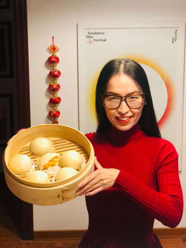 Online Cooking Class Steamed Buns by Chef Sunflower Li - Shaping the Buns at Your Own Counter