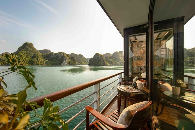 Orchid Cruise Top Notch Cruise into Halong and Lan Ha Bay 2D1N - Kayaking, bamboo boats, and the bay excursions