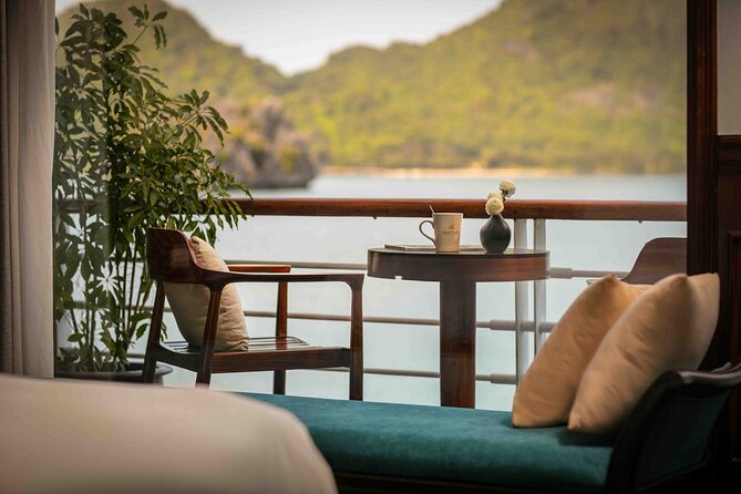 Orchid Cruise Top Notch Cruise into Halong and Lan Ha Bay 2D1N - Evening on the ship: cooking and squid fishing