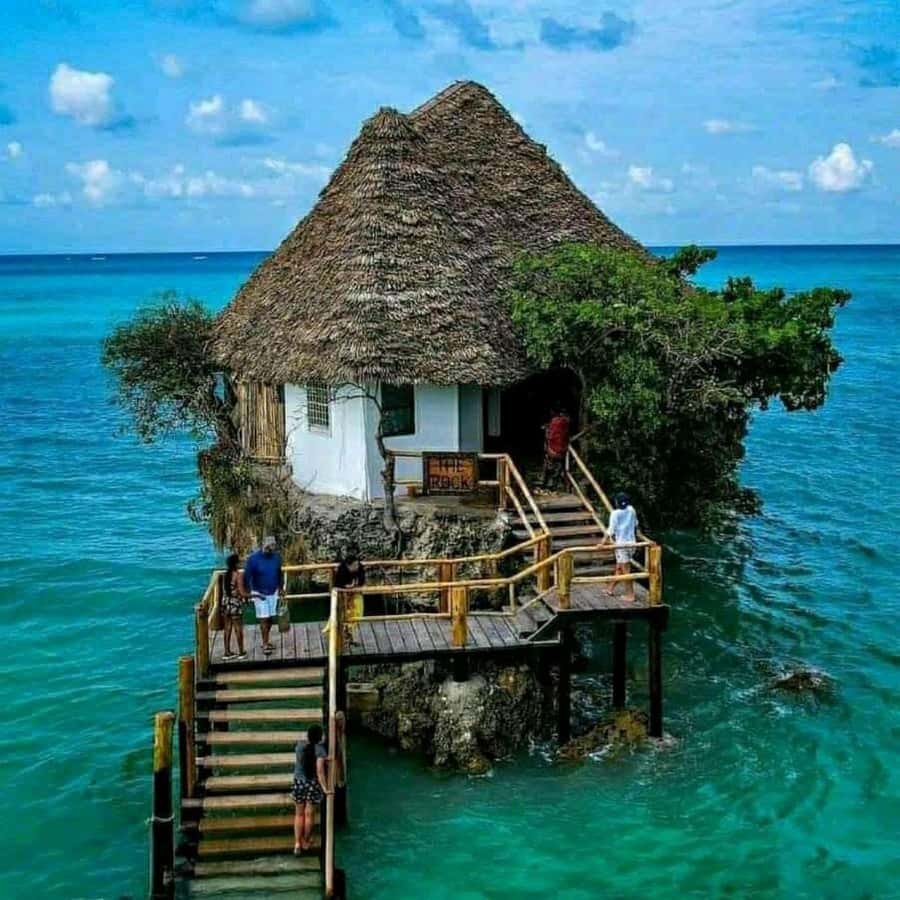 Prison Island, Secret Garden, Stone Town Tour, The Rock - The Rock Restaurant and its famous setting