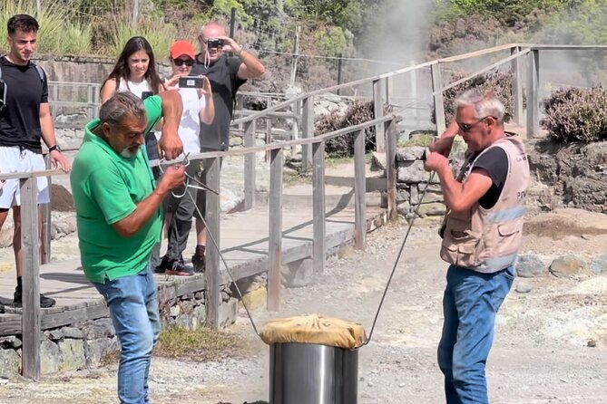 Private Full Day Tour Furnas – Thermal Pools & Botanical Garden - Lagoa das Furnas shows the volcano at work