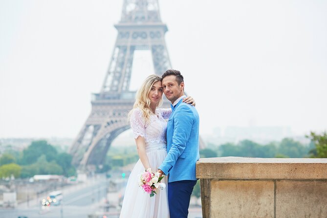 Private Romantic Photoshoot in Paris with Bouquet of Flowers - Bouquet, candid moments, and polished portraits