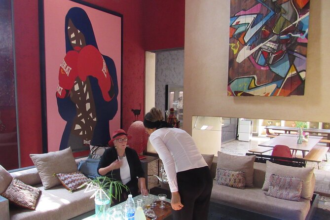 Private Walking Tour in Marrakesh Hidden Gardens and Street Art - Jardin Rouge and Montresso: contemporary art beyond the medina