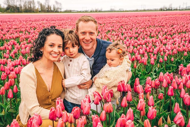 Professional Photoshoot at Private Tulip Field - A photographer who helps you relax