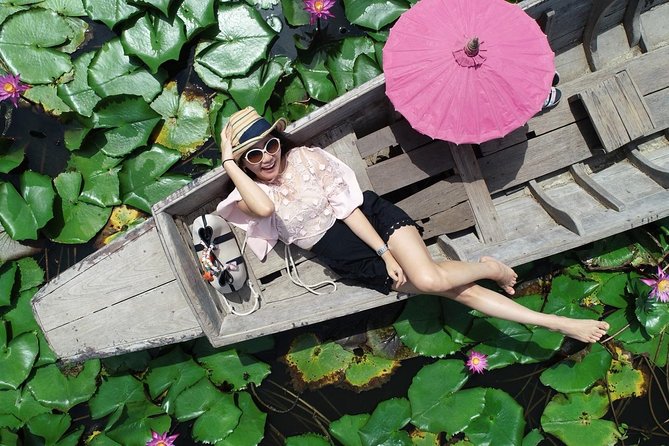 Red Lotus garden market with Thai culture halfday tour - Three hours among the pink lotus blooms