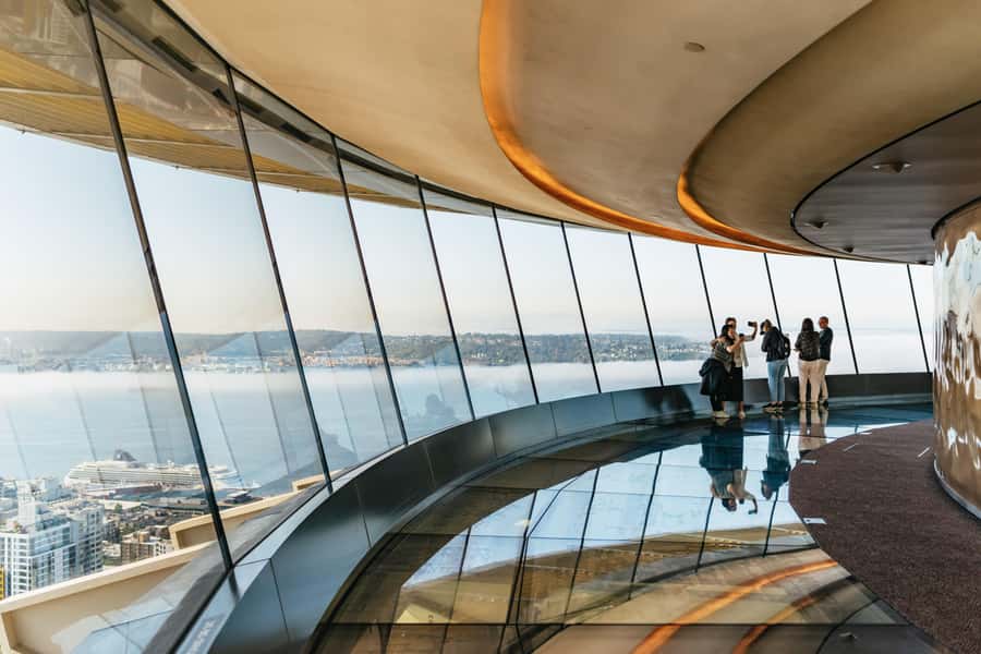 Seattle: Space Needle & Chihuly Garden and Glass Ticket - The Loupe and the open-air deck