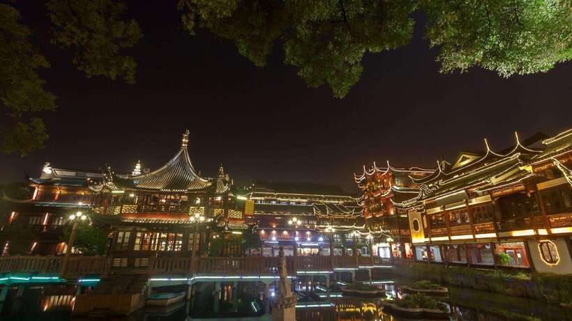 Shanghai: Yu Garden Entry Ticket with PDF Guidebook - Nine-turn Bridge and Huxinting Teahouse