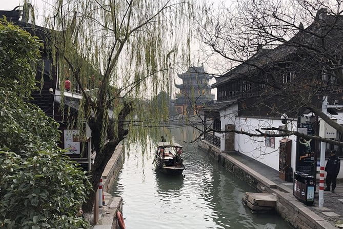 Shanghai Yu Garden, The Bund & Zhujiajao Water Town Bus Tour - Zhujiajiao after the one-hour bus ride