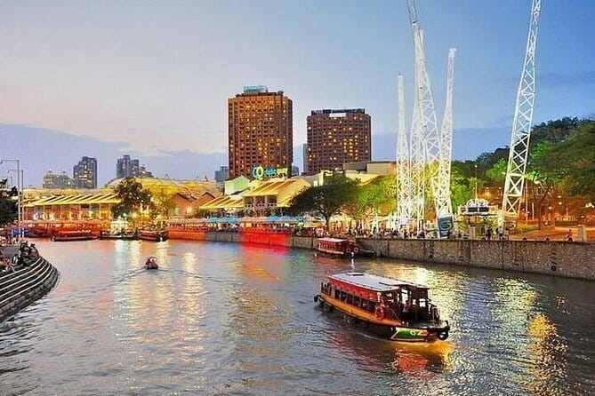 Singapore light to night : River Cruise & 02 Stunning Light Shows - Finishing at Lau Pa Sat