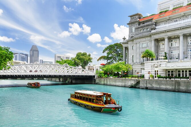 Singapore River Cruise, Night Garden Rhapsody & Spectra by CYT - Clarke Quay and the short riverside walk