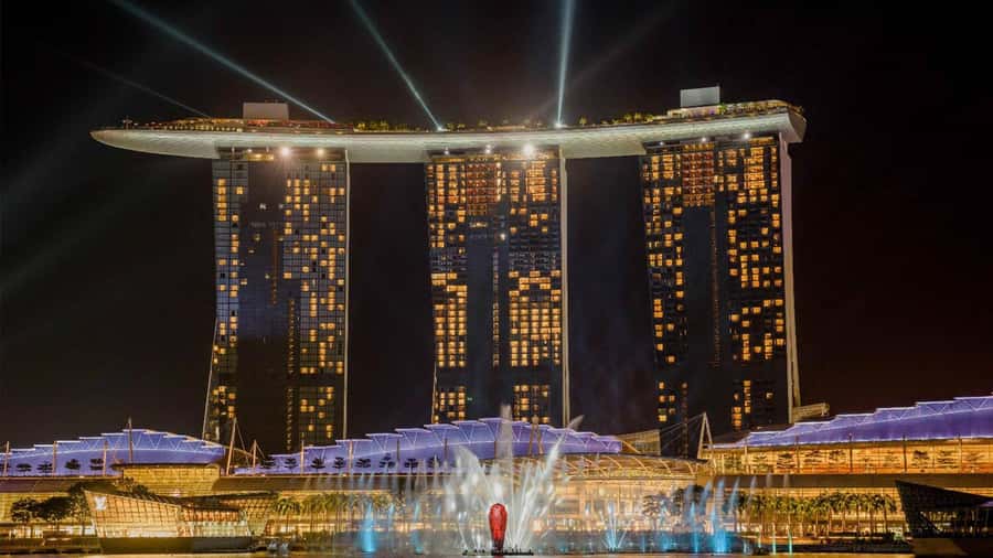 Singapore Starry Night: Cruise, Garden Rhapsody & Spectra - Starting at the Merlion and Anderson Bridge