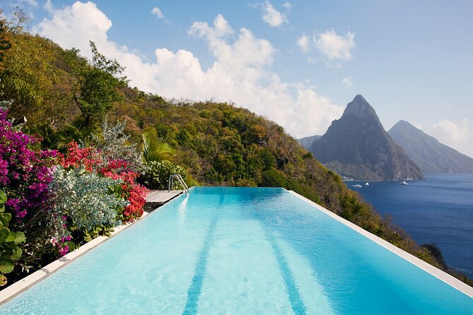 St. Lucia adventure: mud baths, waterfalls, gardens - Marigot Bay mixes scenery and island flavor