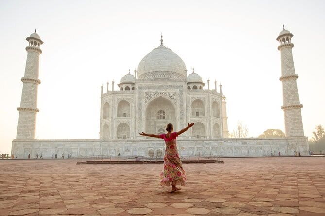 Sunrise Taj Mahal, Agra Fort, Red Taj and Moonlit Garden Private Tour - Mehtab Bagh and the evening Taj view