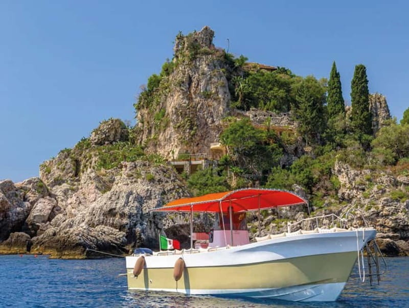 Taormina and Giardini Naxos: 2 Hour Dolphin Tour & Grotto - Isola Bella in a 15-minute photo stop