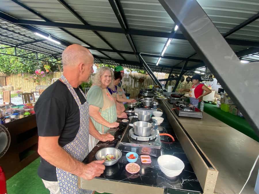 Thai Cooking Class with Market & Garden Tour - Choosing three dishes for the morning class