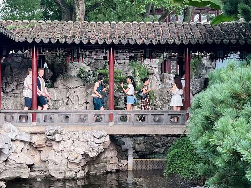 Three Hour Shanghai Tour Tai Chi and Yu Garden - Entering Yu Garden after the Tai Chi session