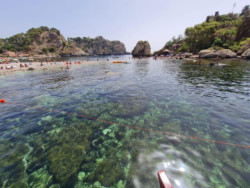 Tour di Giardini Naxos/Taormina, Isola Bella, Grotta Azzurra - Isola Bella from the sea