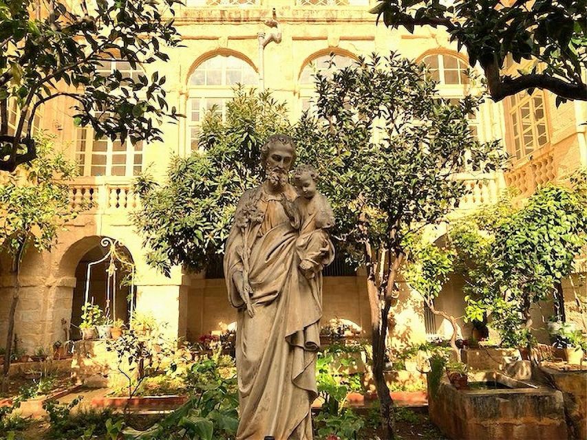 Valletta: Monastery and Secret Garden Entry Ticket - The crypt and the quieter side of the visit