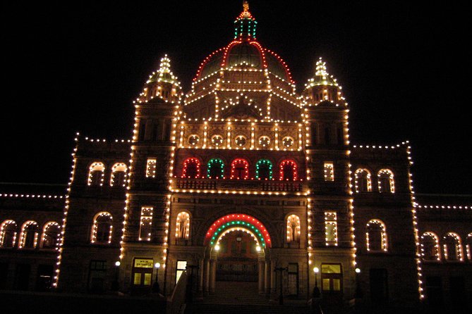Victoria and Butchart Gardens Christmas Tour - Butchart Gardens after dark