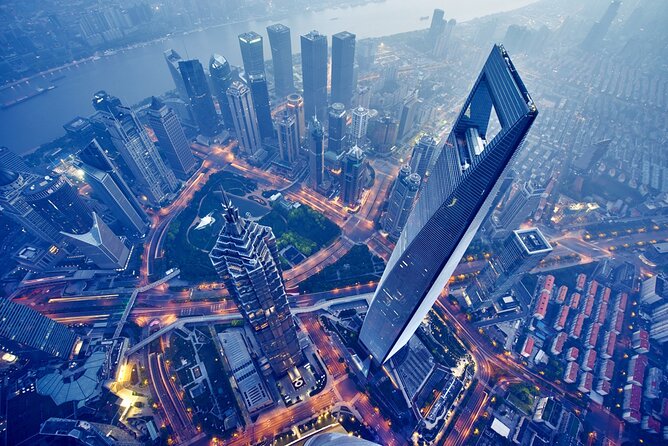 Zhujiajiao and Yu Garden Tour with Wonton Making in Shanghai - Shanghai Tower and the city below